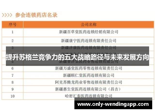 提升苏格兰竞争力的五大战略路径与未来发展方向
